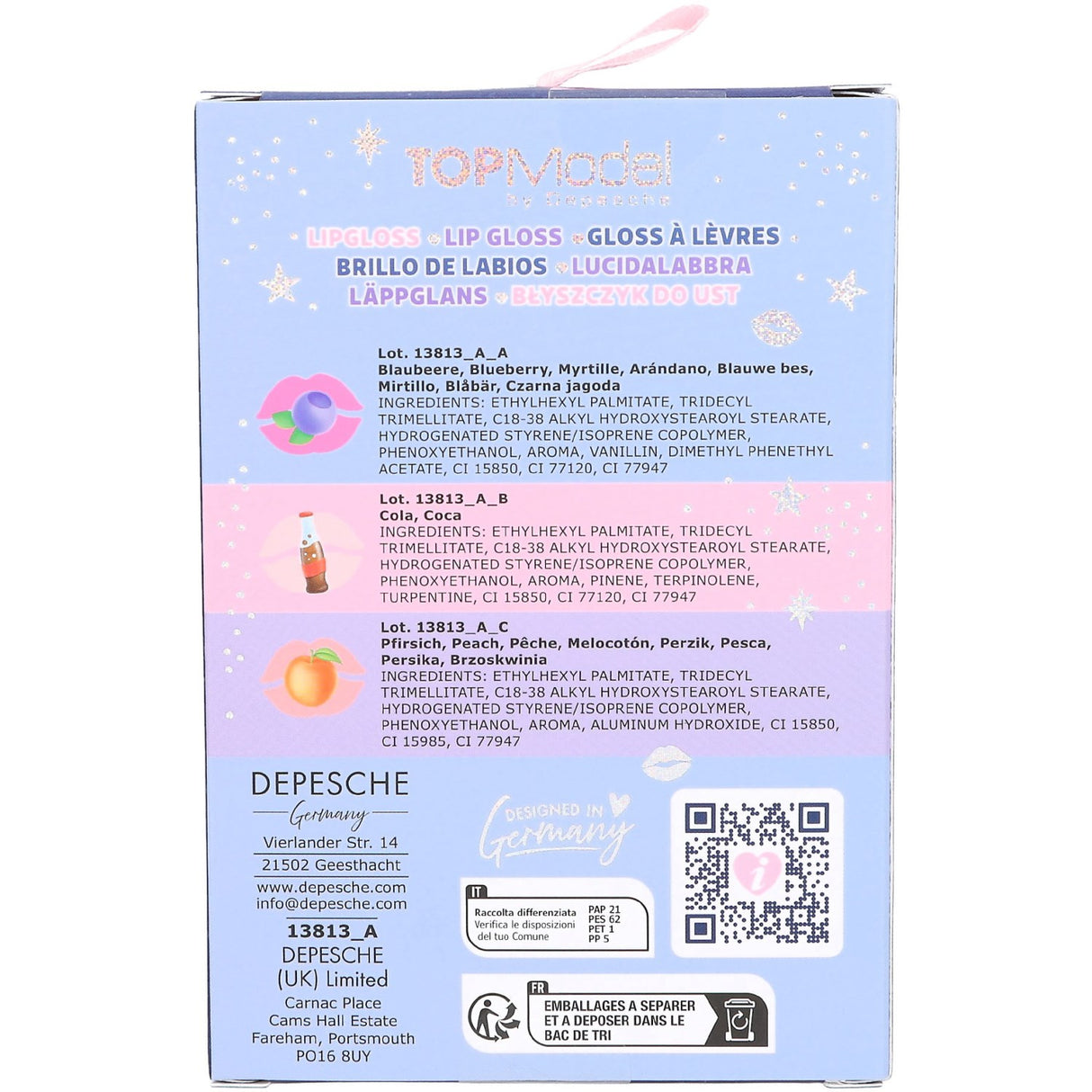 TOPModel Beauty And Me Lip Gloss Sæt