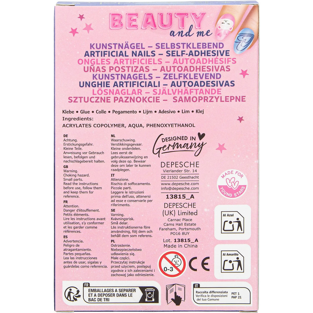 TOPModel Beauty And Me Kunstige Negle