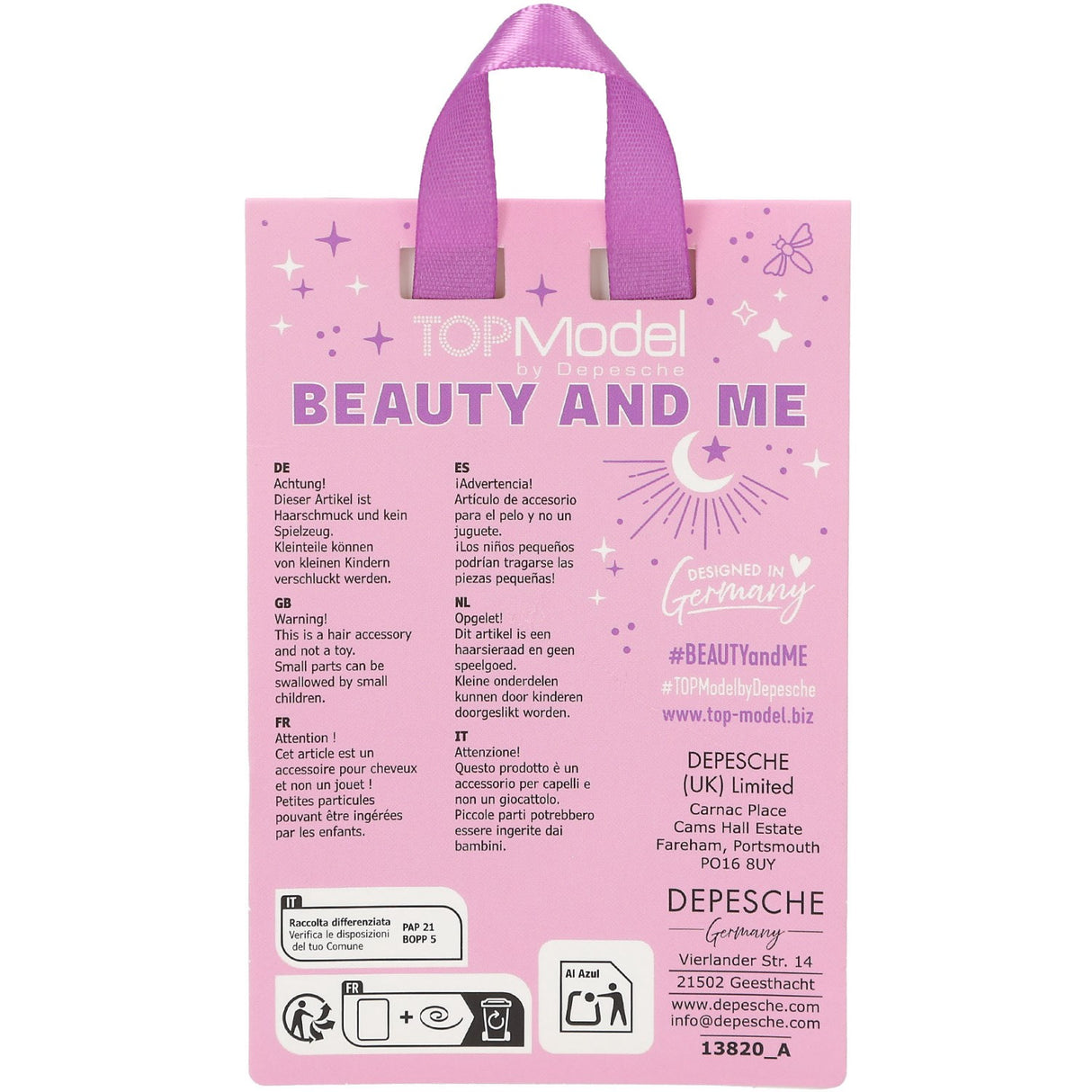 TOPModel Beauty And Me Hårclips Hearts Sæt