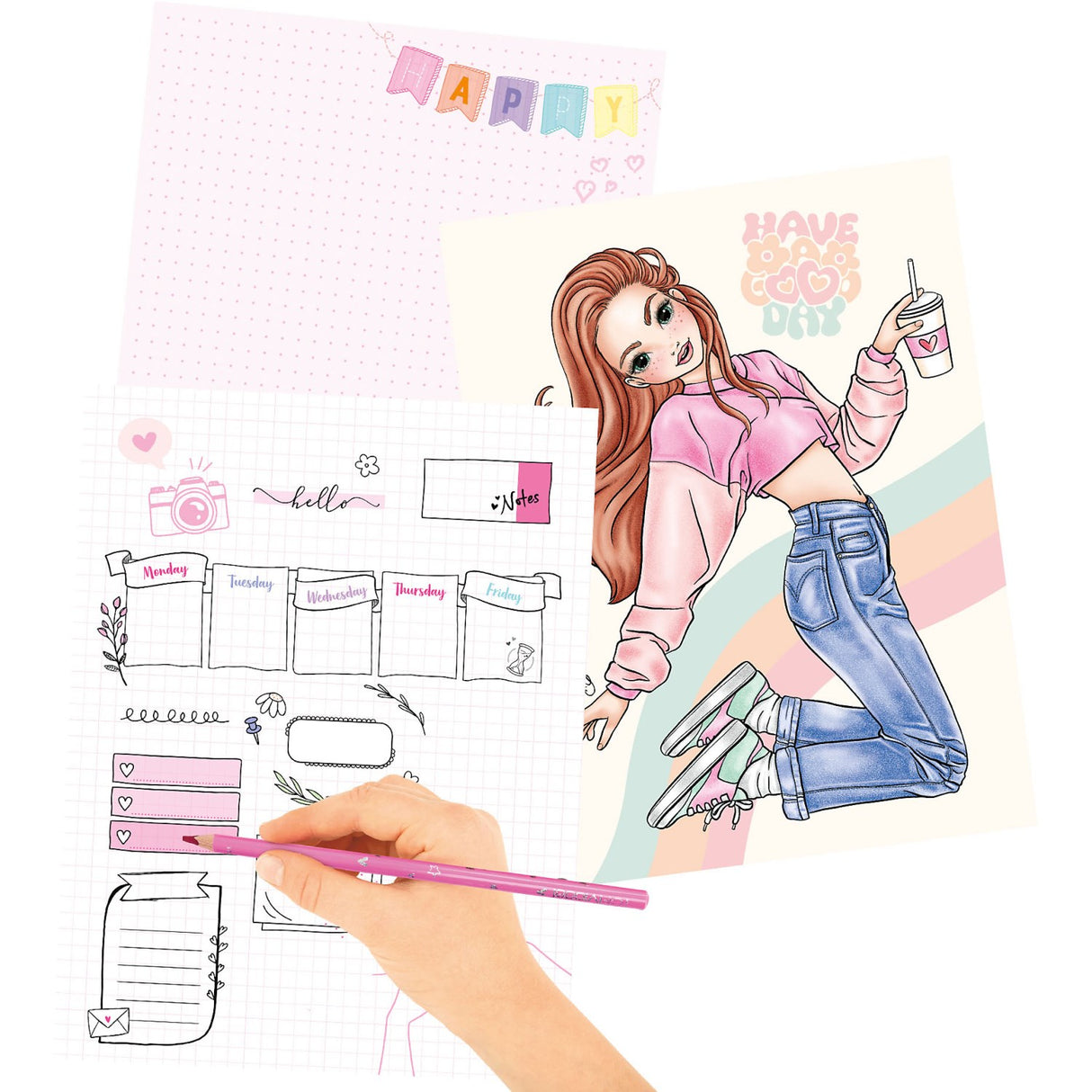 TOPModel Mood Malebog Med Lys Og Lyd English