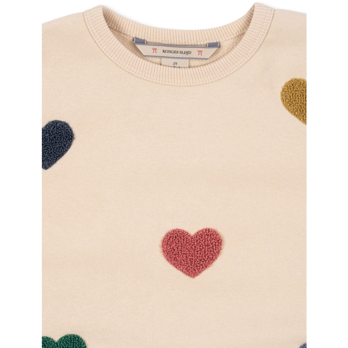 Konges Sløjd Multi Heart Lou Terry Sweatshirt Ocs