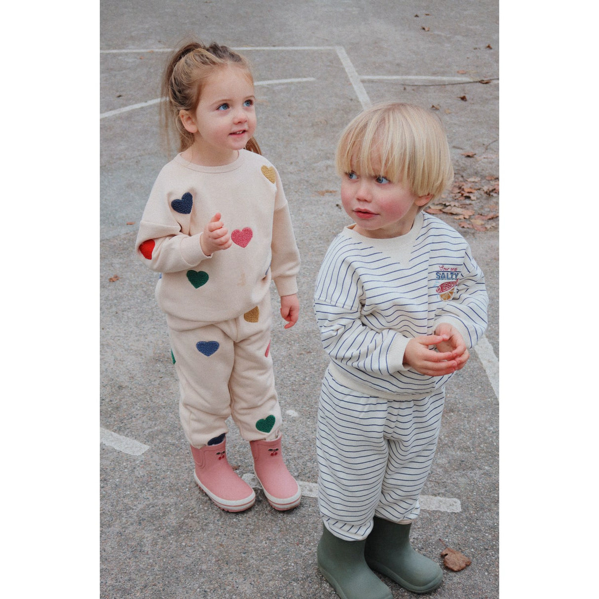 Konges Sløjd Multi Heart Lou Terry Sweatshirt Ocs