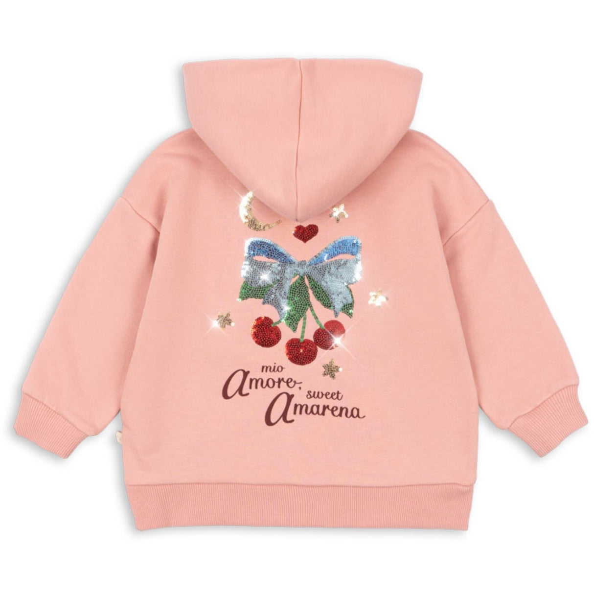 Konges Sløjd Mellow Rose Lou Paliet Sweat Zip Hætte Ocs