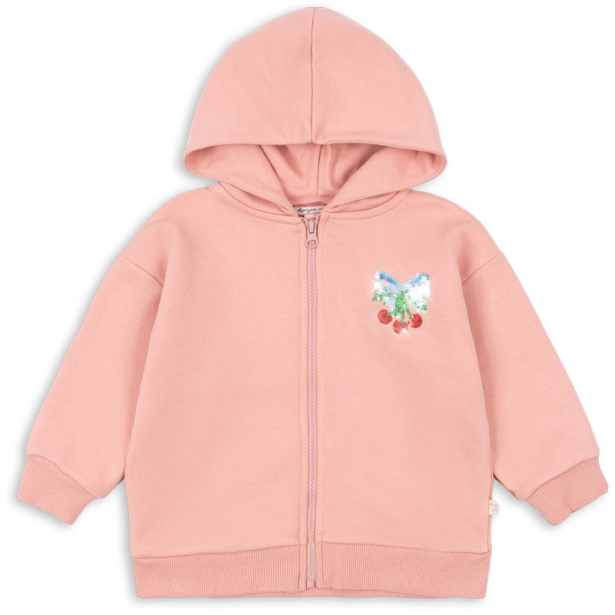 Konges Sløjd Mellow Rose Lou Paliet Sweat Zip Hætte Ocs
