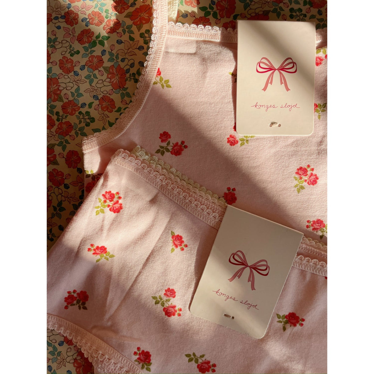 Konges Sløjd Bella Rosita/Rosa Pink Basic 2 Pak Girl Hipster GOTS