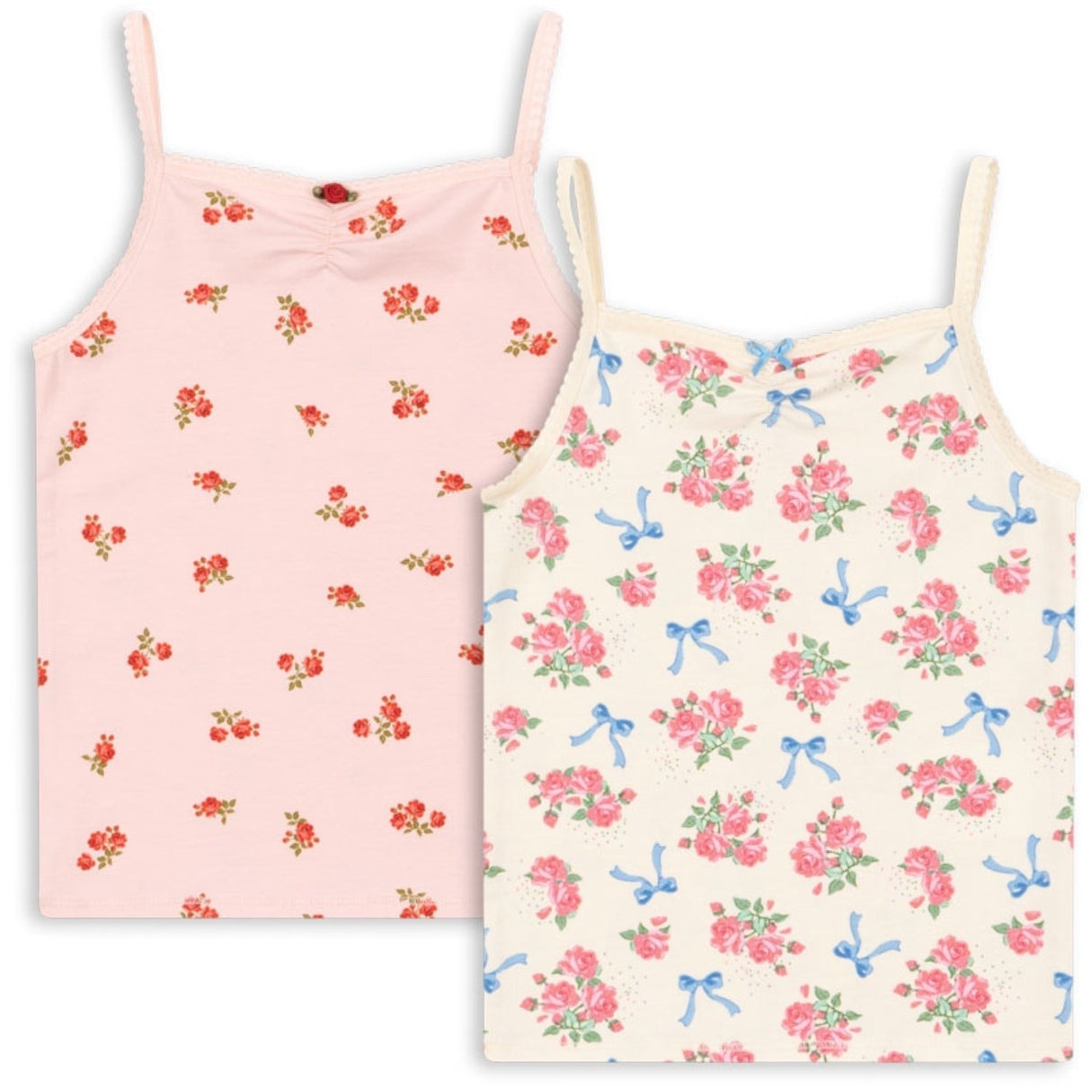 Konges Sløjd Bella Rosita/Rosa Pink Basic 2 Pak Strop Top GOTS