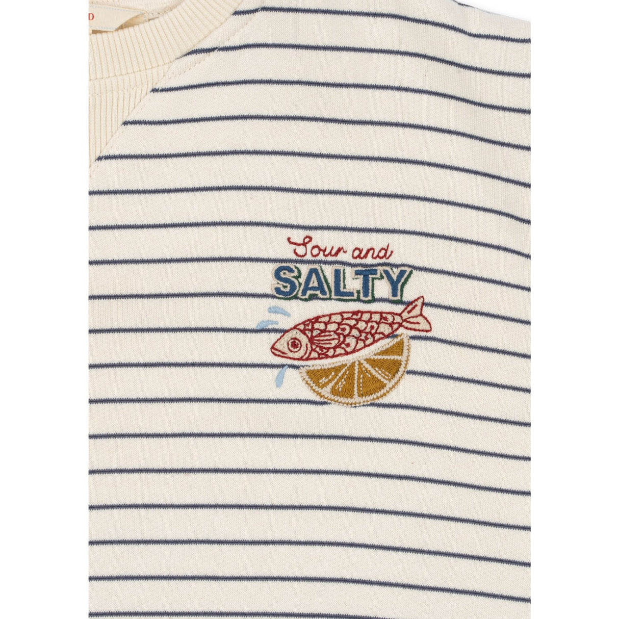 Konges Sløjd Captains Blue/Antique White Amio Sweatshirt Ocs