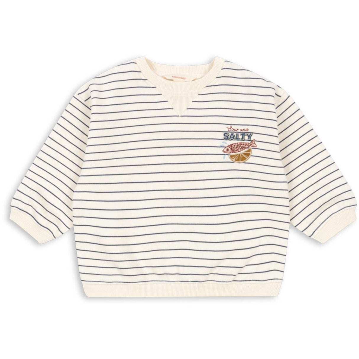 Konges Sløjd Captains Blue/Antique White Amio Sweatshirt Ocs