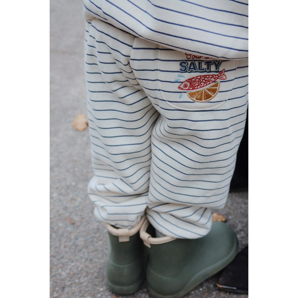 Konges Sløjd Captains Blue/Antique White Amio Sweat Bukser Ocs