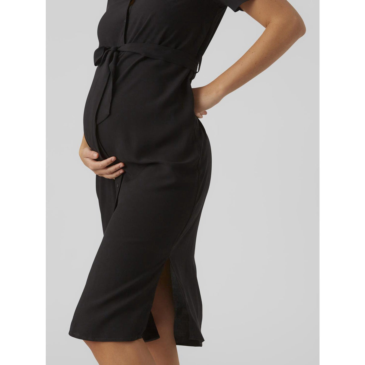 Vero Moda Maternity Black Vica Skjorte Kjole Noos