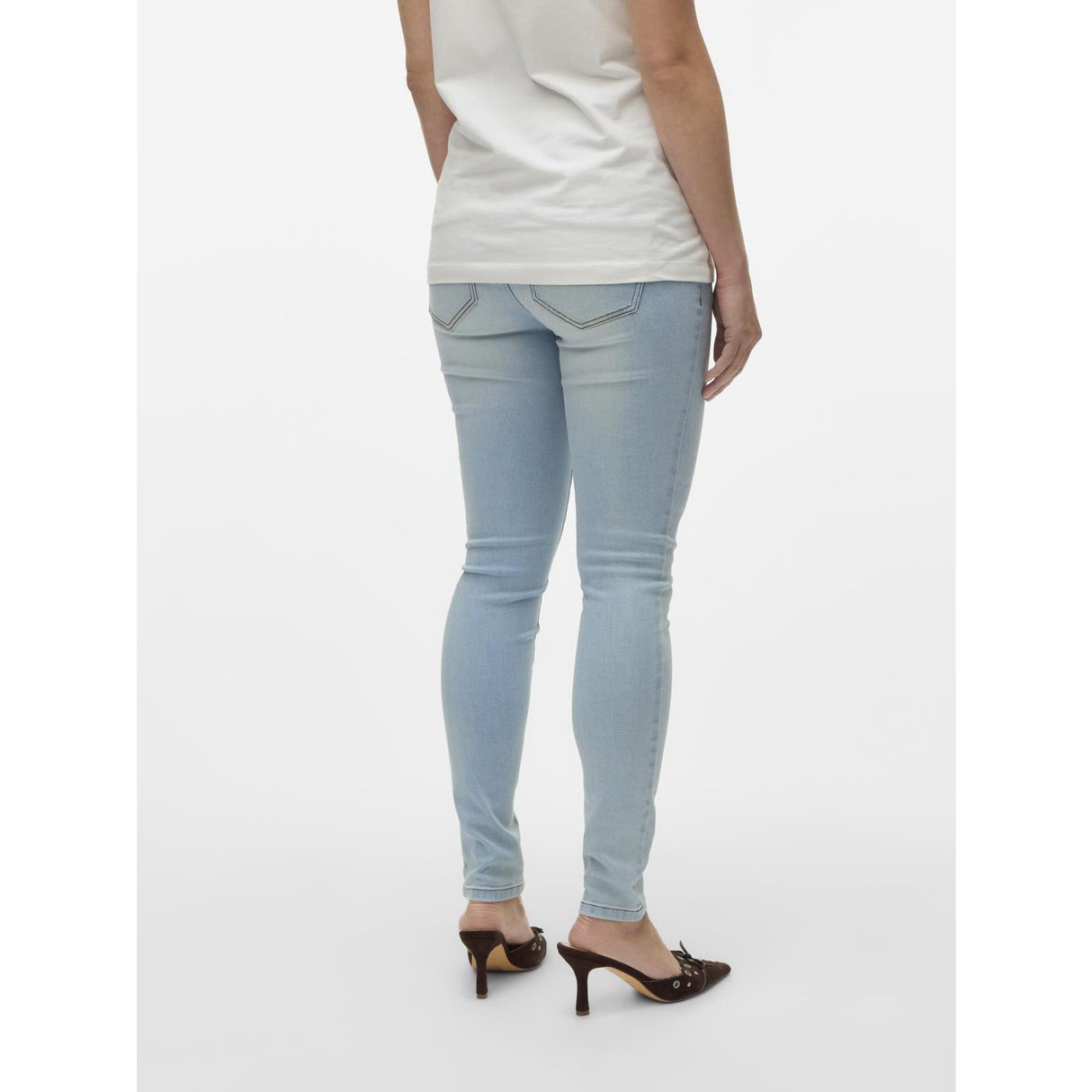 Vero Moda Maternity Light Blue Denim Vmmtanya S Piping Jeans Vi352 Ga Noos "32