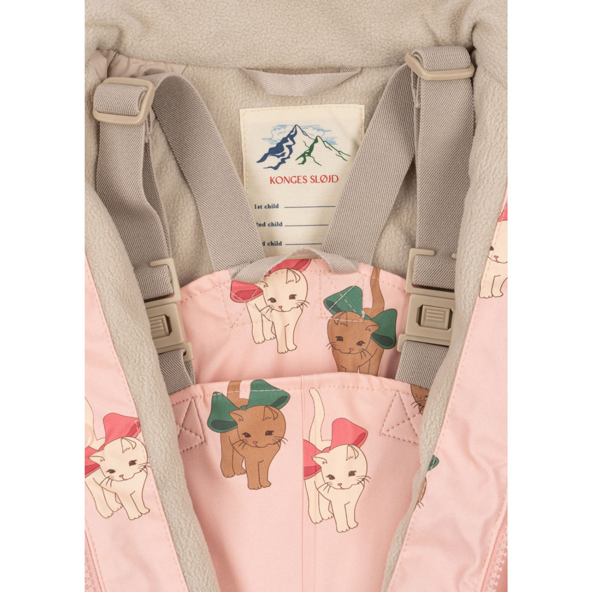 Konges Sløjd Bow Kitty Pink Rainy Palme Sæt Girl