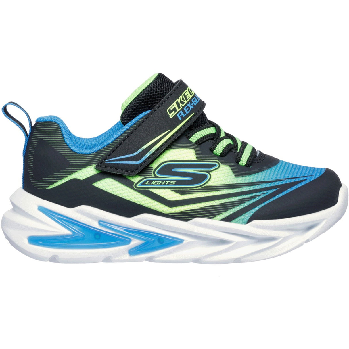 Skechers Black S Lights Flex-Glow Ultra