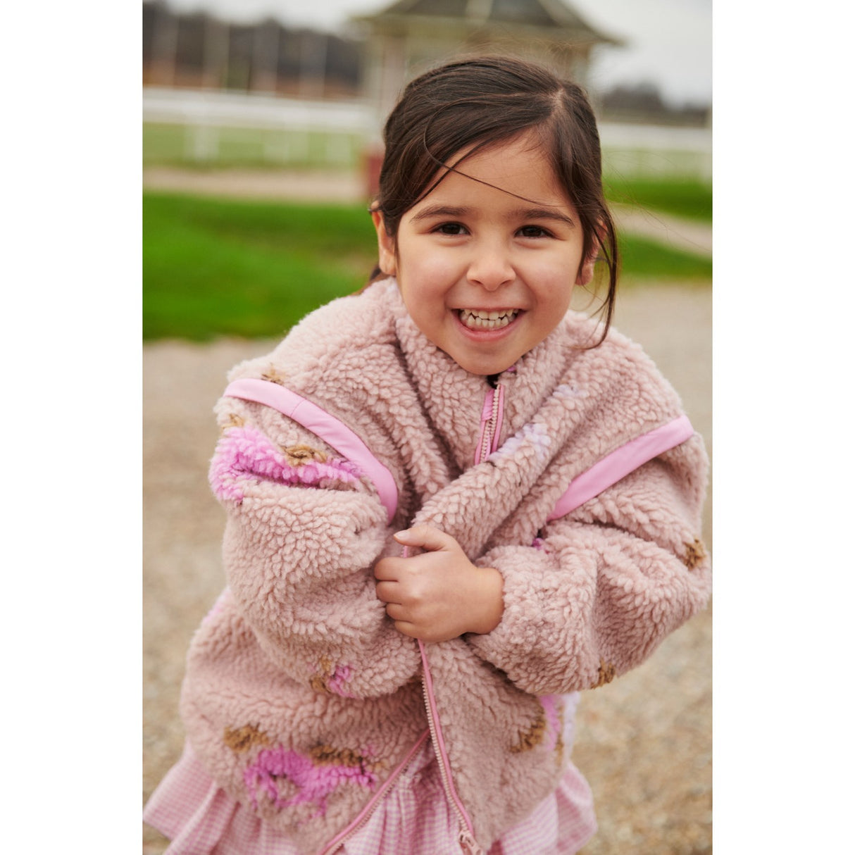 COPENHAGEN COLORS Rose/Unicorn Comb. Printed Bamse Jakke W. Removable Ærmer