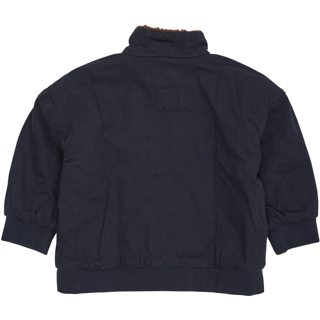 COPENHAGEN COLORS Navy Twill Bumper Jakke W. Sherpa Krave