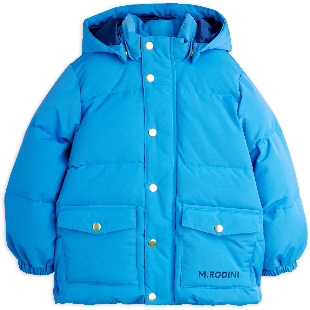 Mini Rodini Blue Solid Heavy Puffer