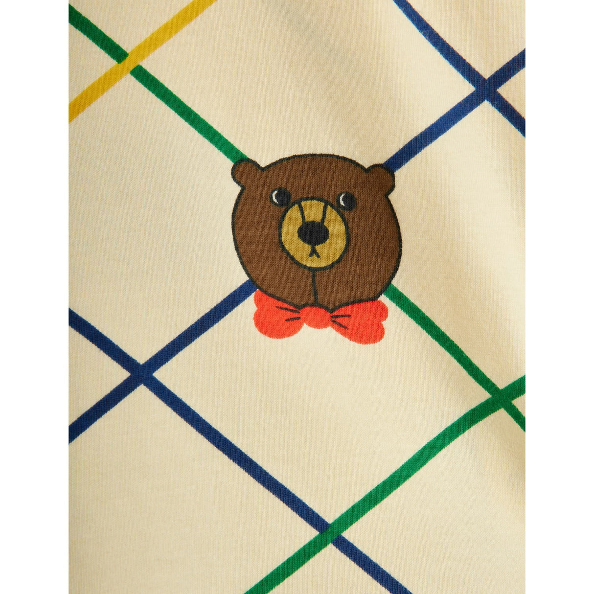 Mini Rodini Off-white Bjørn Check AOP Leggings