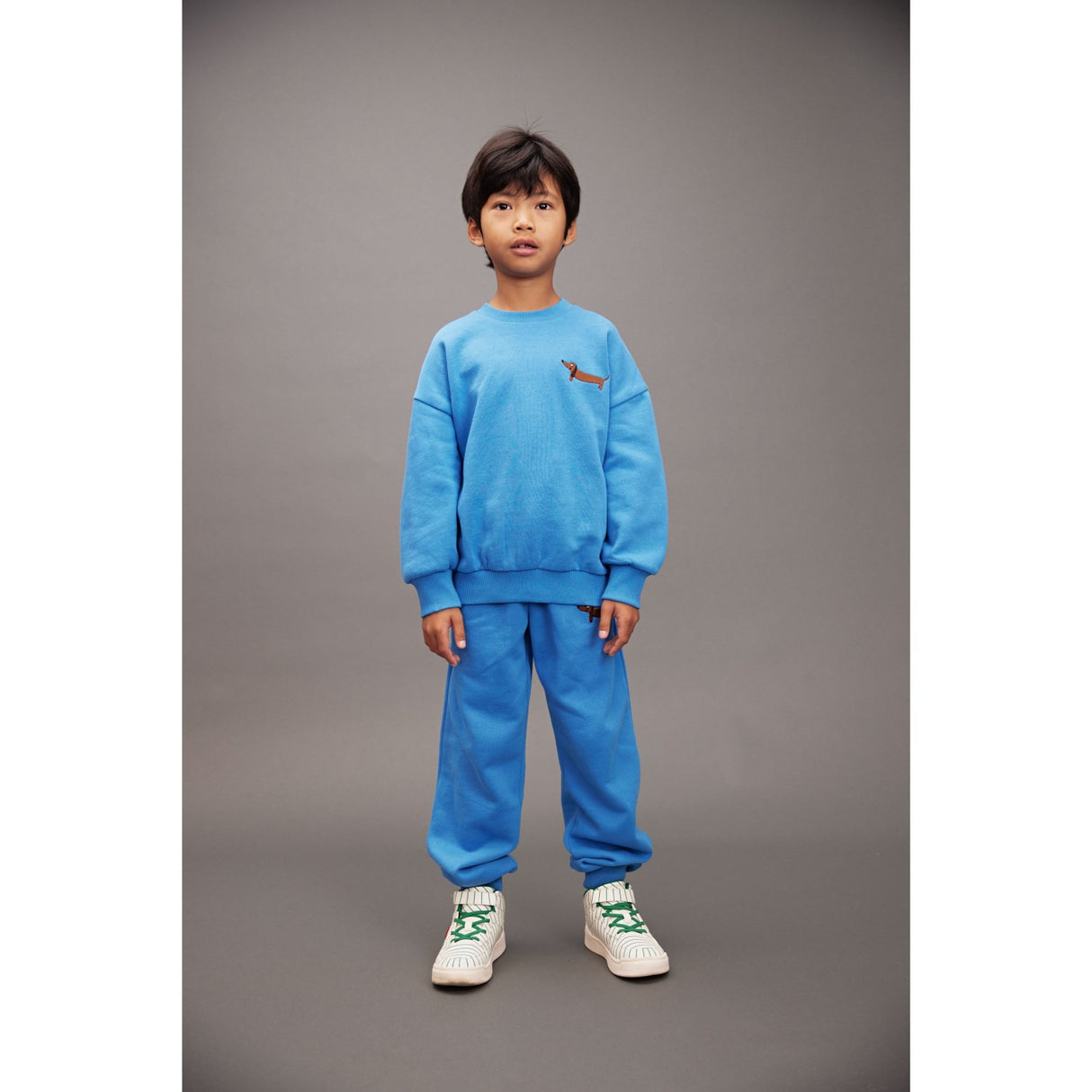 Mini Rodini Blue Dog Emb Sweatshirt