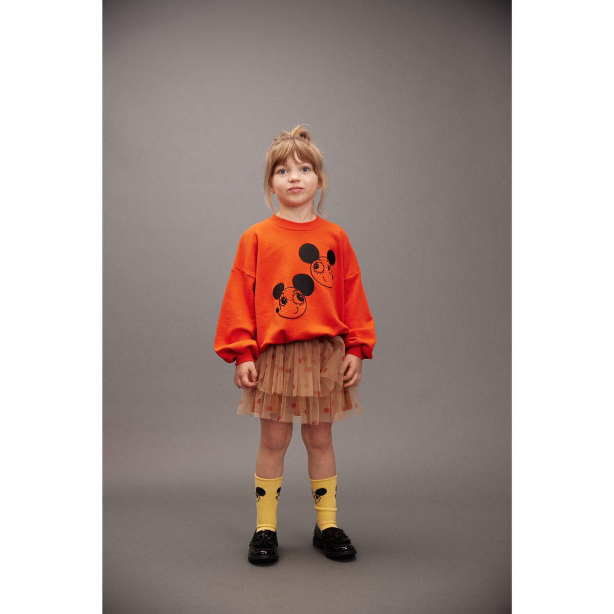 Mini Rodini Red Ritzratz Emb Sweatshirt