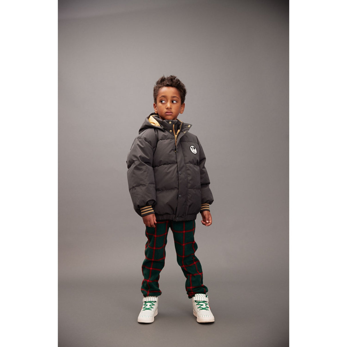 Mini Rodini Black Ritzratz Patch Puffer