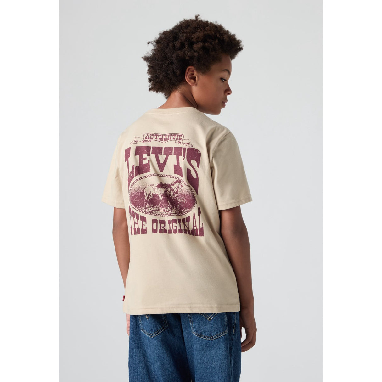 Levi's White Pepper Galloping Free Tee