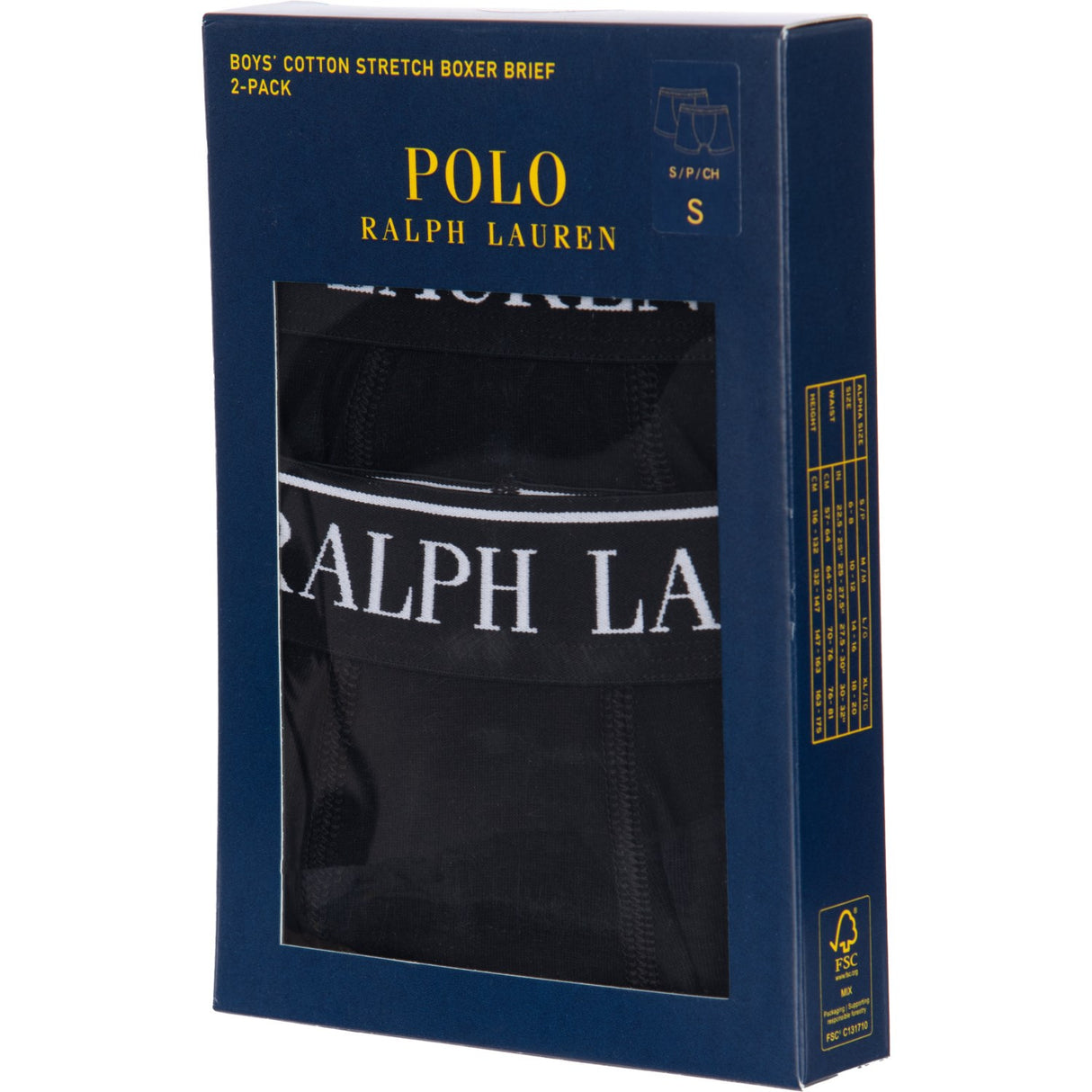 Polo Ralph Lauren Polo Black Bomuld Stretch 2-Pak Boxer