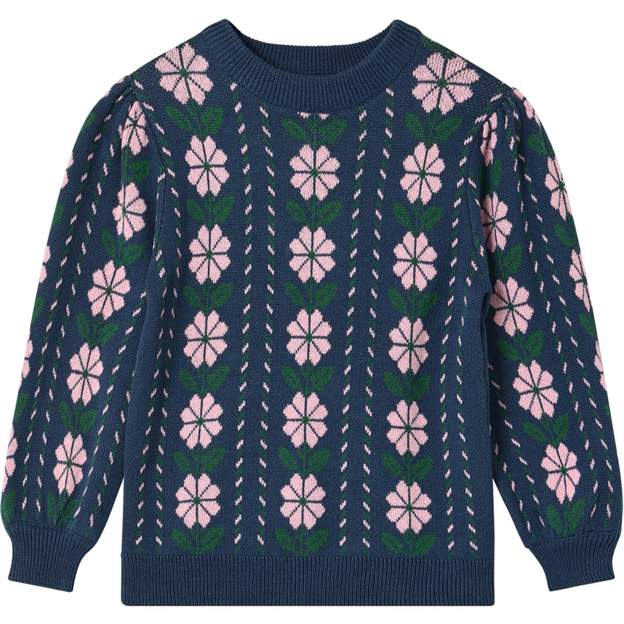 Fliink Insignia Blue Garden Strik Bluse