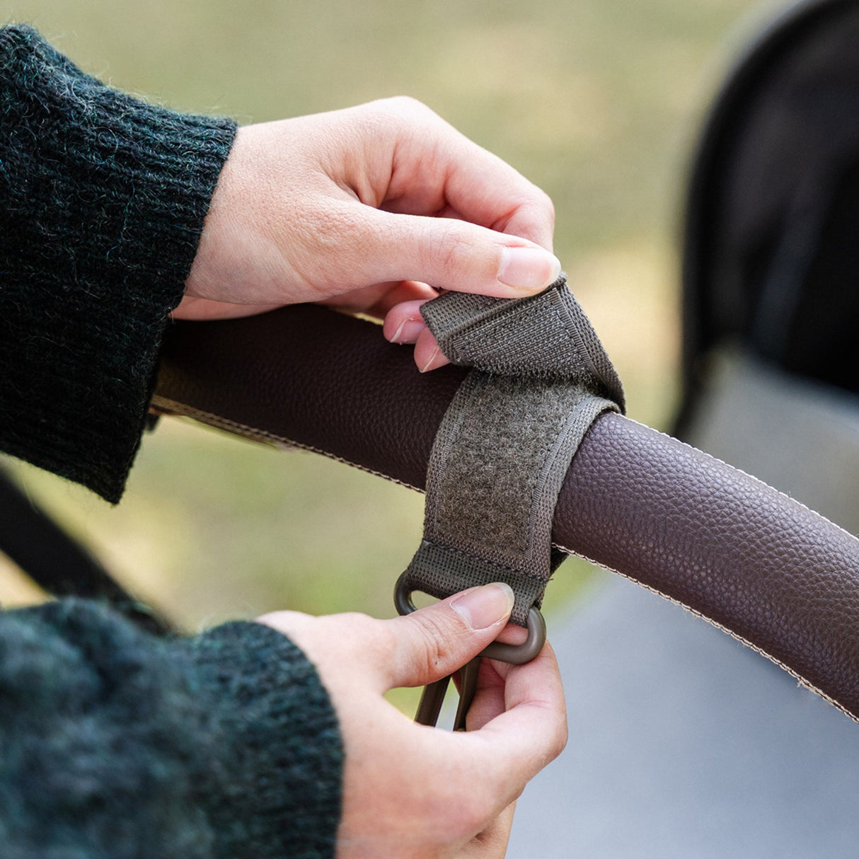 DonebyDeer Taupe Barnevognstaske