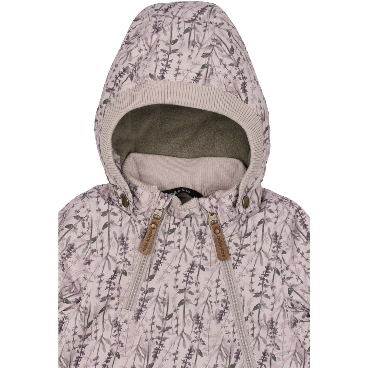 Mikk-Line Cloud Gray Polyester Baby Jakke AOP