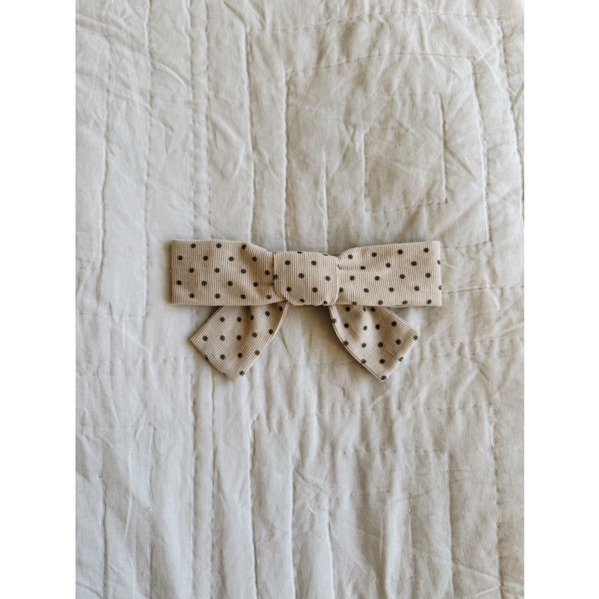 Lalaby Brown Dot Big Hårsløjfe