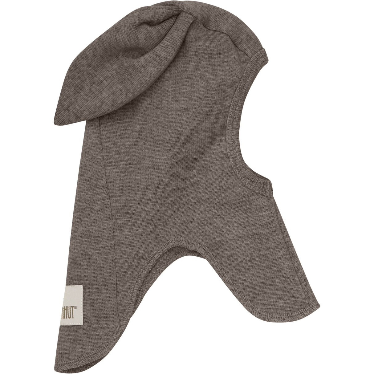 Huttelihut Brown Melange Elefanthue Ears Uld Rib