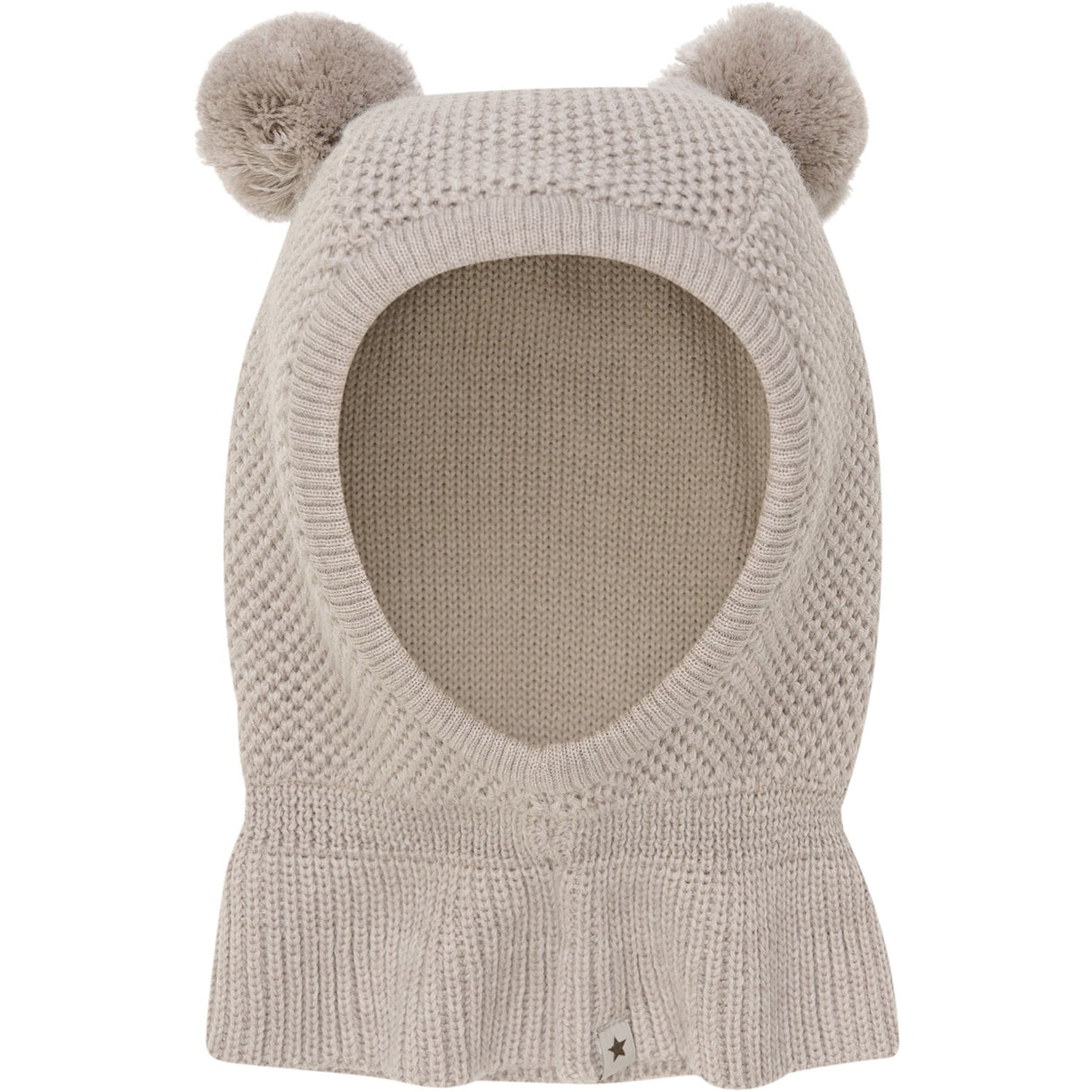 Huttelihut Camel Melange Elefanthue Windstop Pompoms