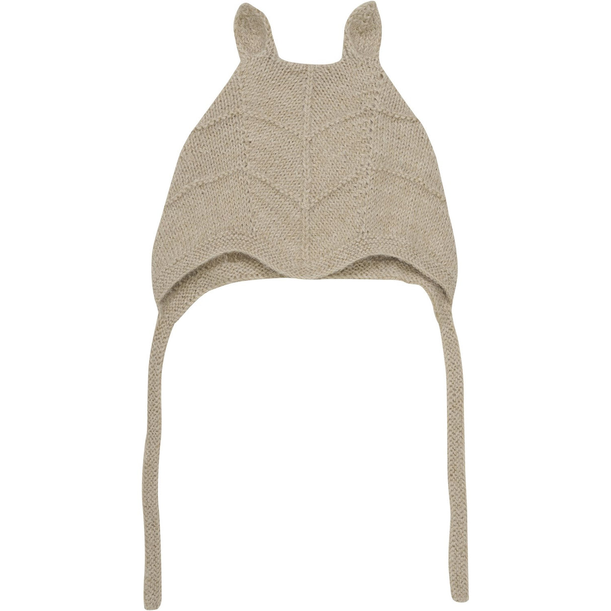 Huttelihut Camel Melange Bonnet Ears Alpaca Uld Strik
