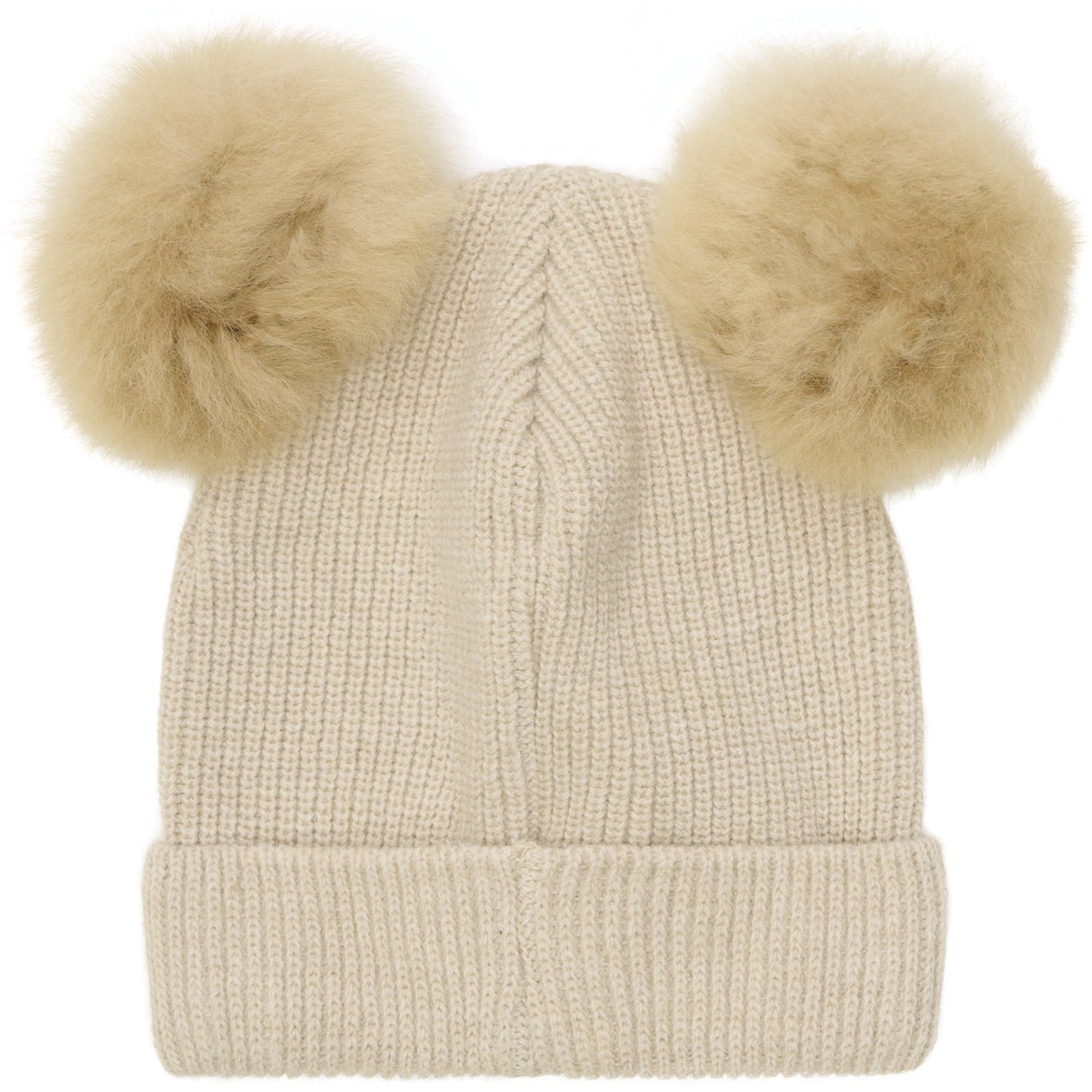 Huttelihut Sand Melange Hue Strik Alpaca Pompoms