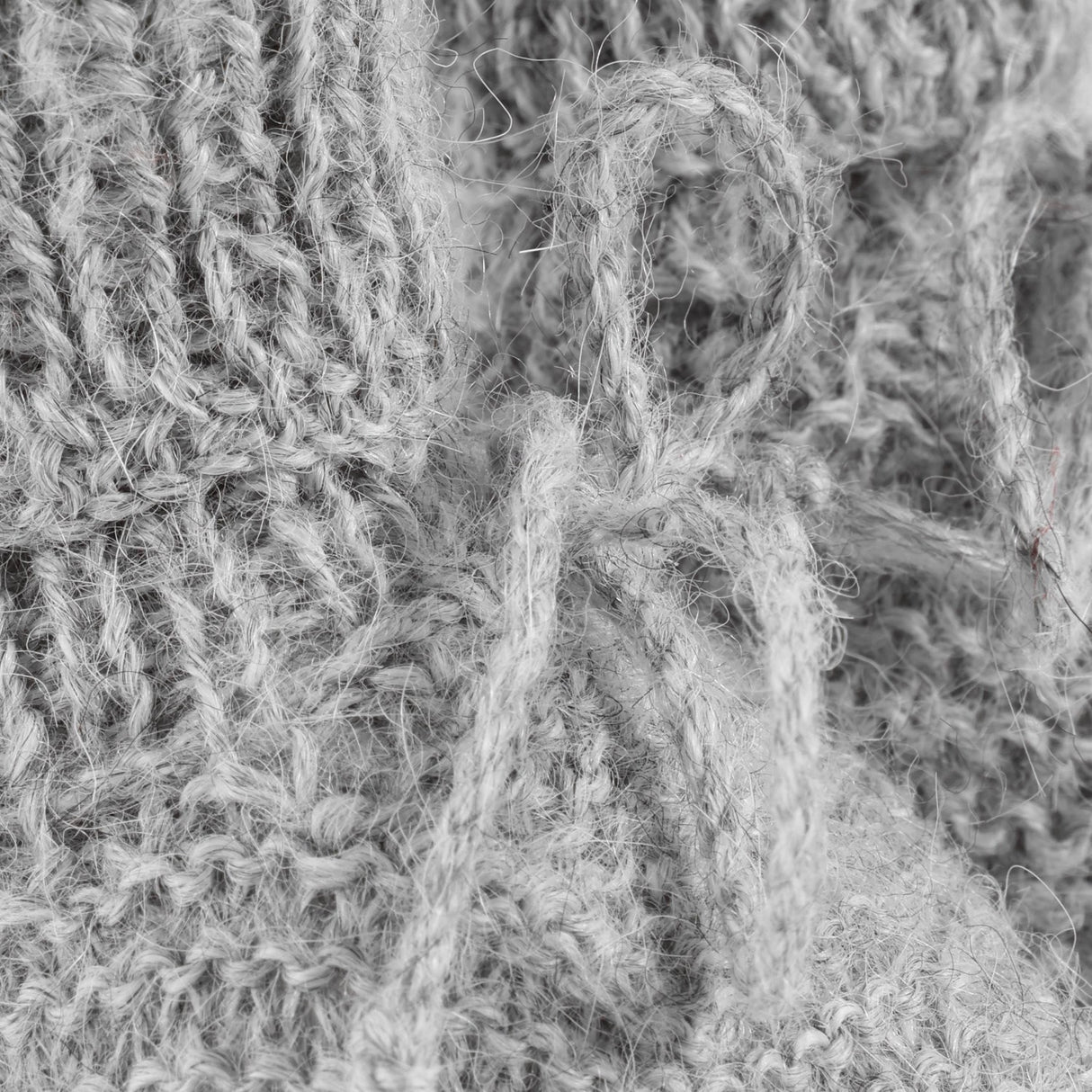 Huttelihut Medium Grey Melange Futter Alpaca Uld Strik