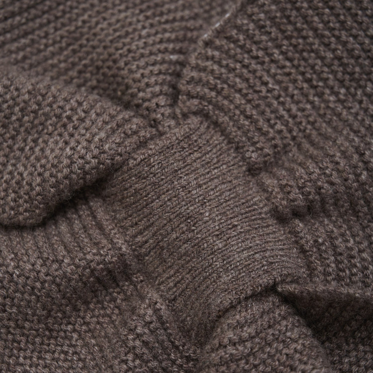 Huttelihut Brown Melange Halsedisse Uld Strik