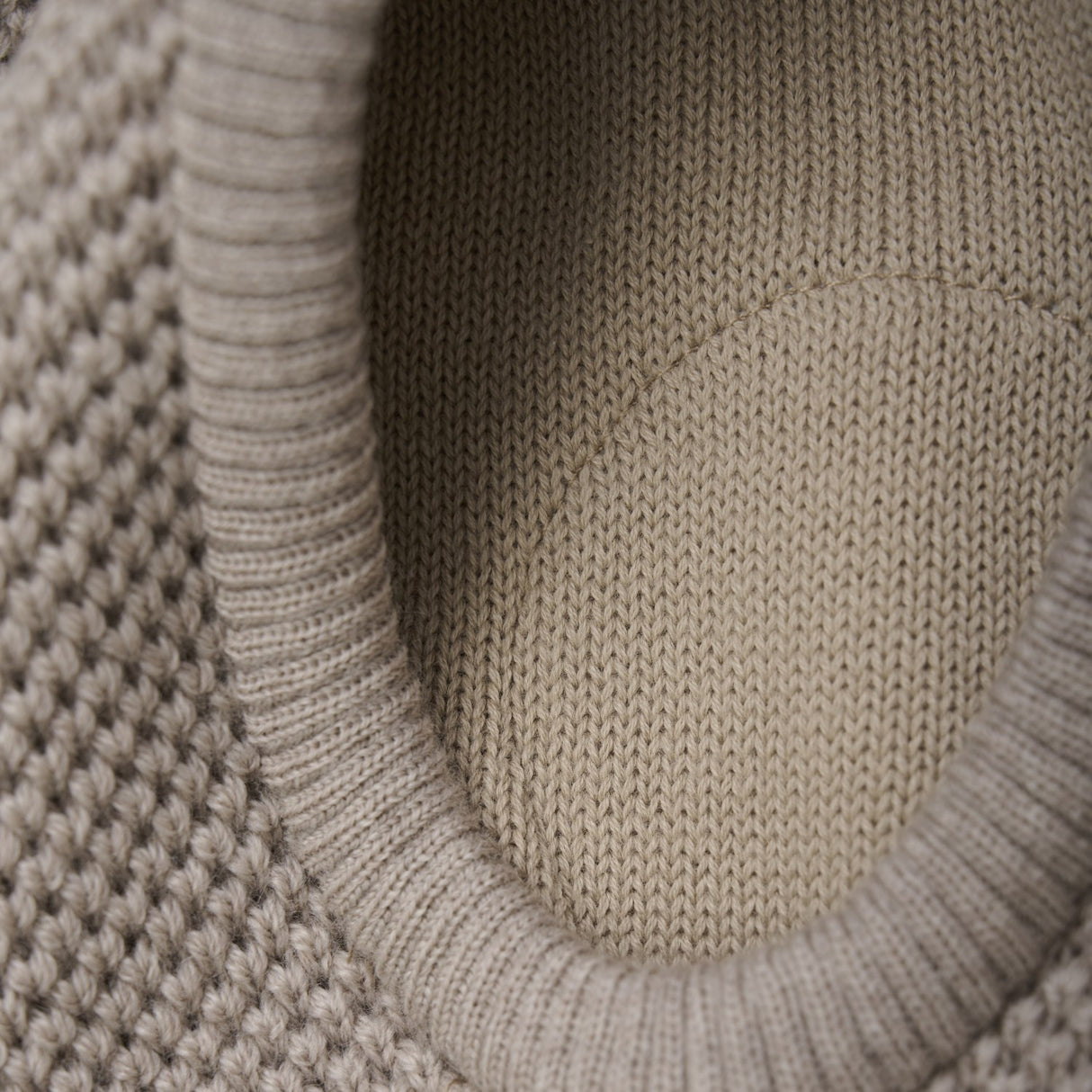 Huttelihut Camel Melange Elefanthue Uld Strik Windstop