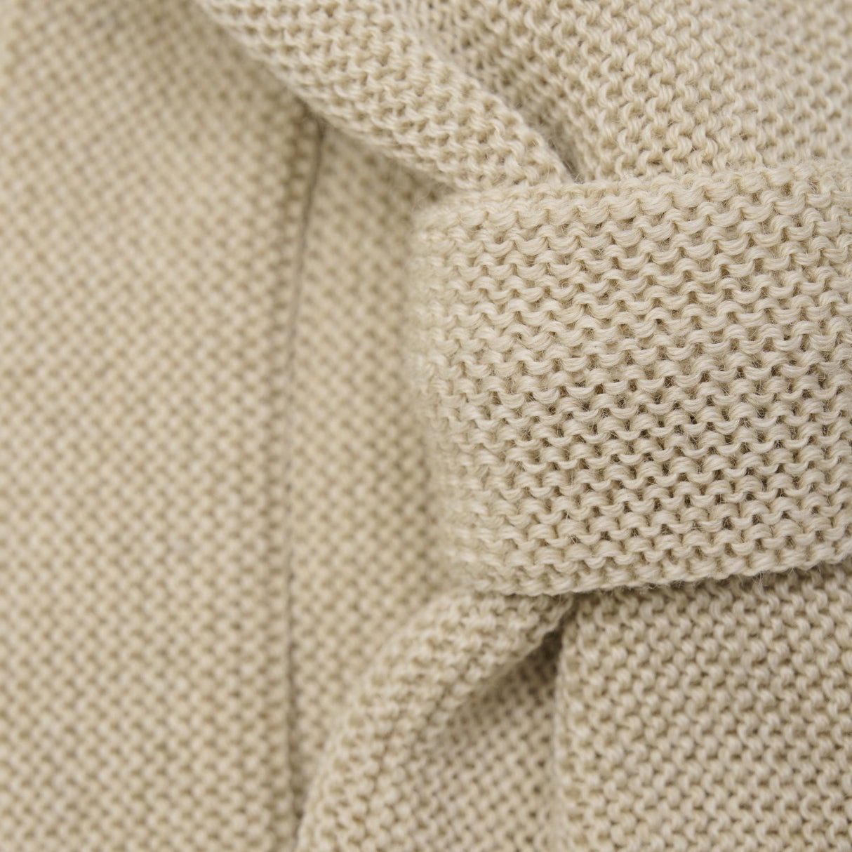 Huttelihut Sand Melange Pandebånd Uld Strik