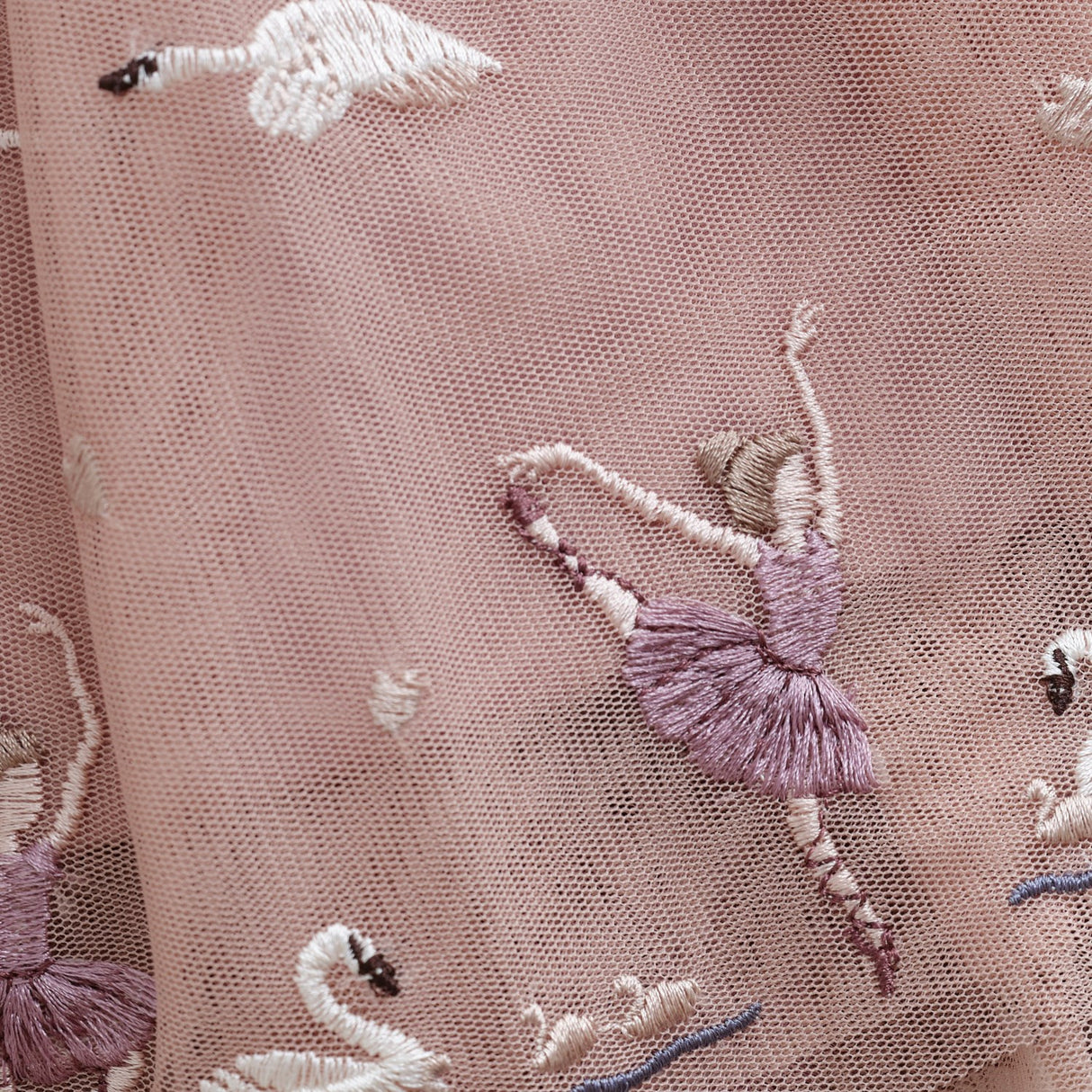 Minymo Shadow Gray Nederdel Mesh W. Emb.