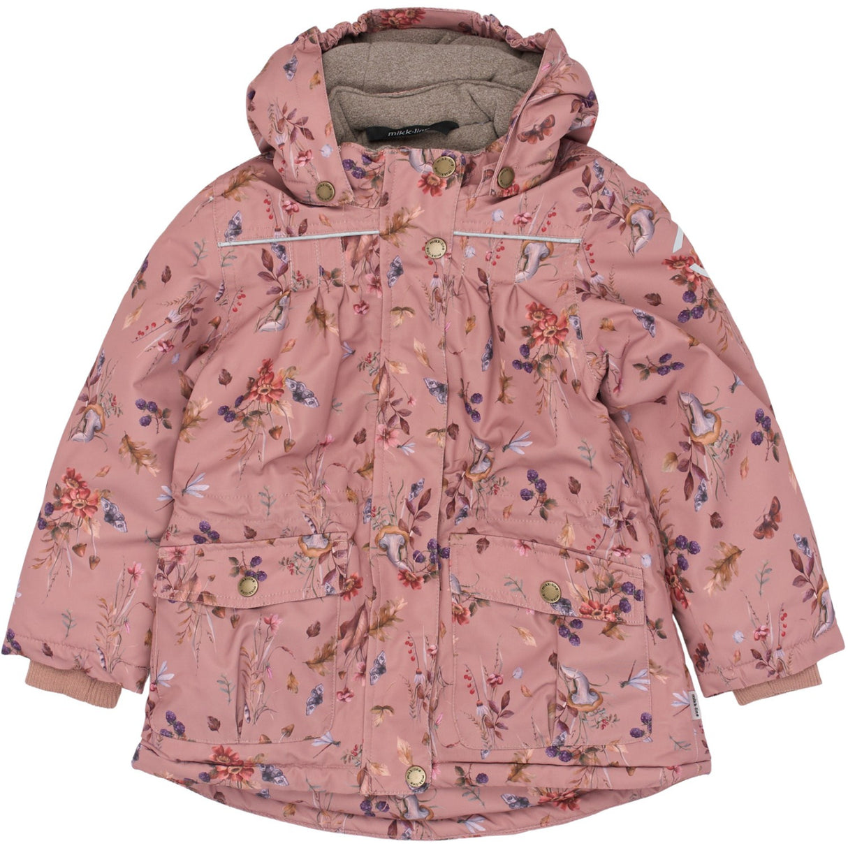 Mikk-Line Burlwood Polyester Girls Jakke AOP Floral