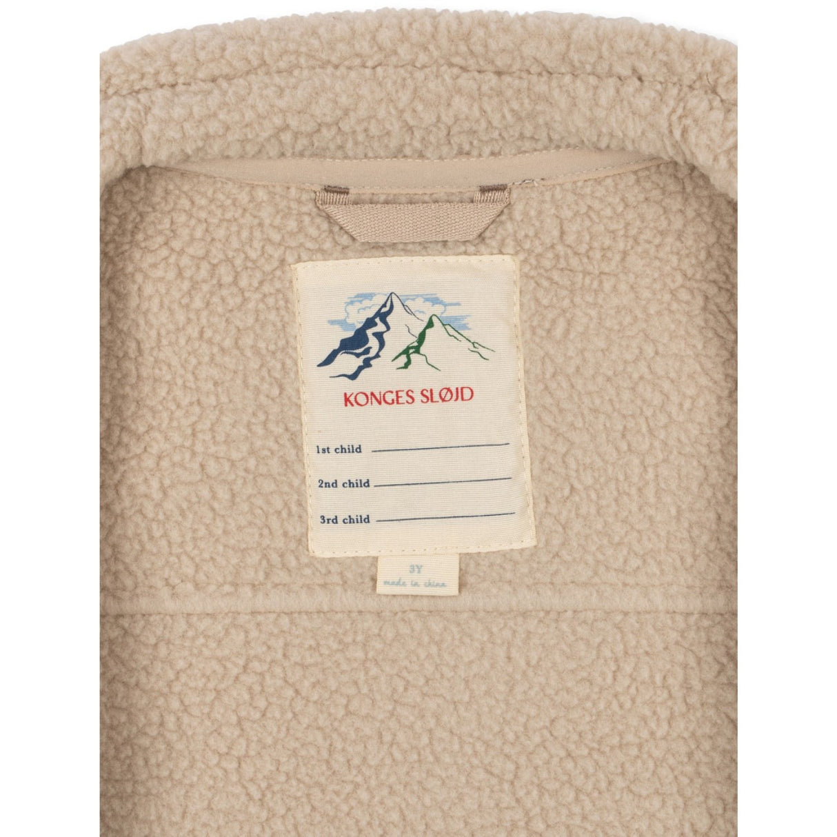 Konges Sløjd Oxford Tan Flynn Fleece Jakke Grs