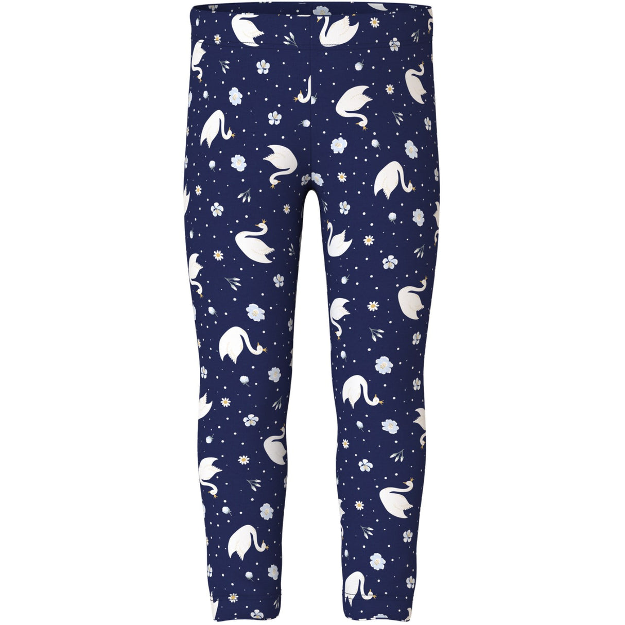 Name It Beacon Blue Swans Nmfdavina Aop Swe Leggings Bru