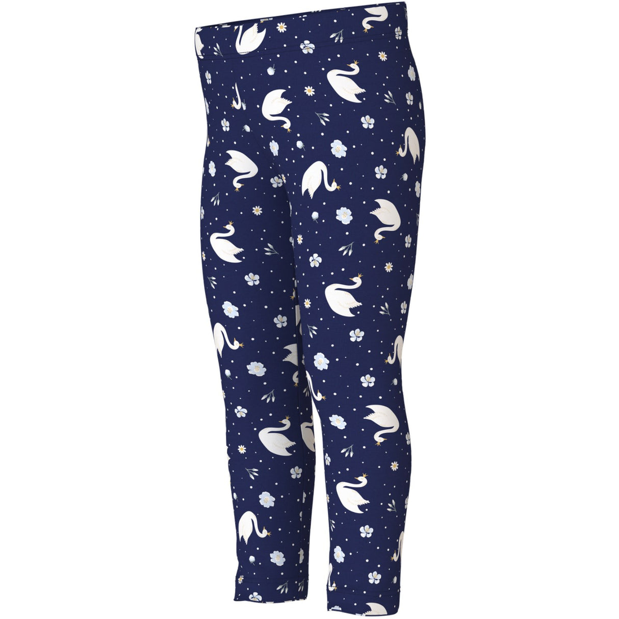 Name It Beacon Blue Swans Nmfdavina Aop Swe Leggings Bru