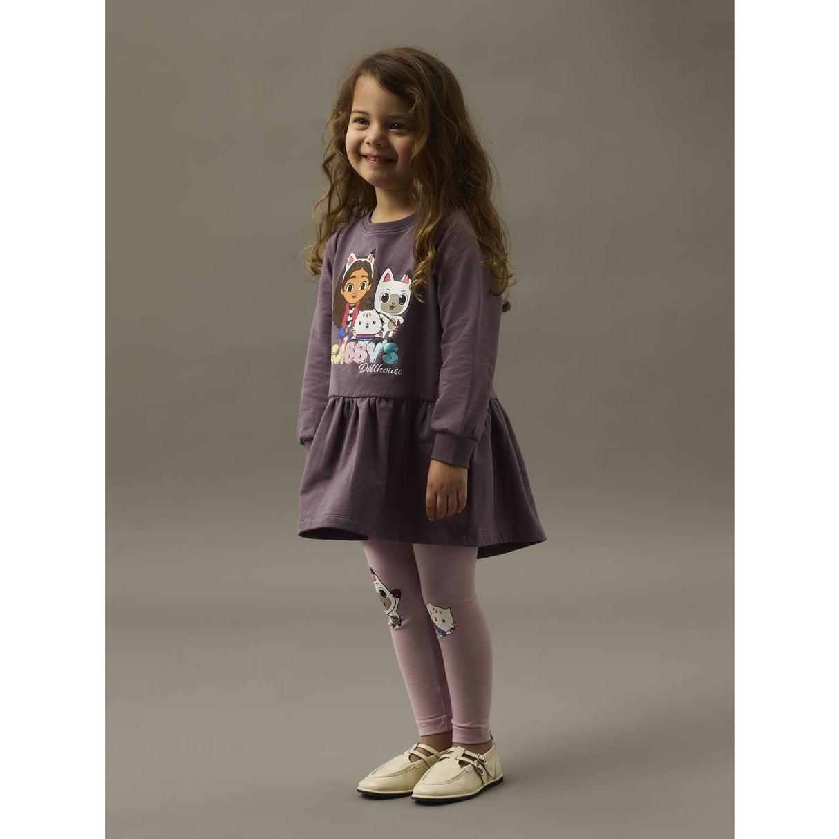 Name It Moonscape Nmfnuri Gabby Swe Dress Bru Sky