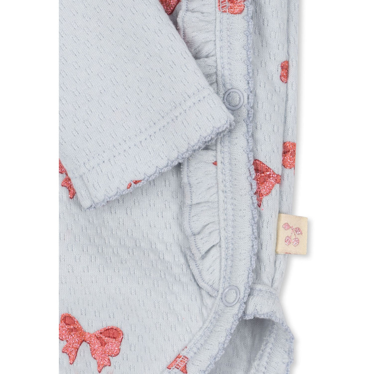 Konges Sløjd Rosia Blue Bow Sui Newborn Flæse Body GOTS