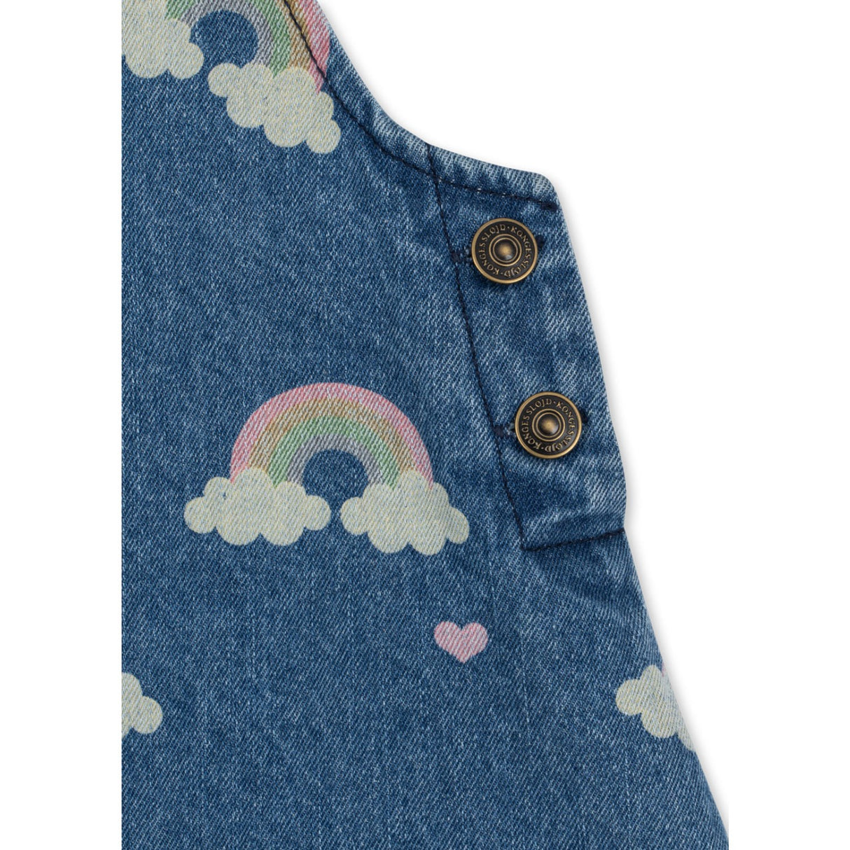 Konges Sløjd Rainbow Magot Overall Kjole Denim GOTS