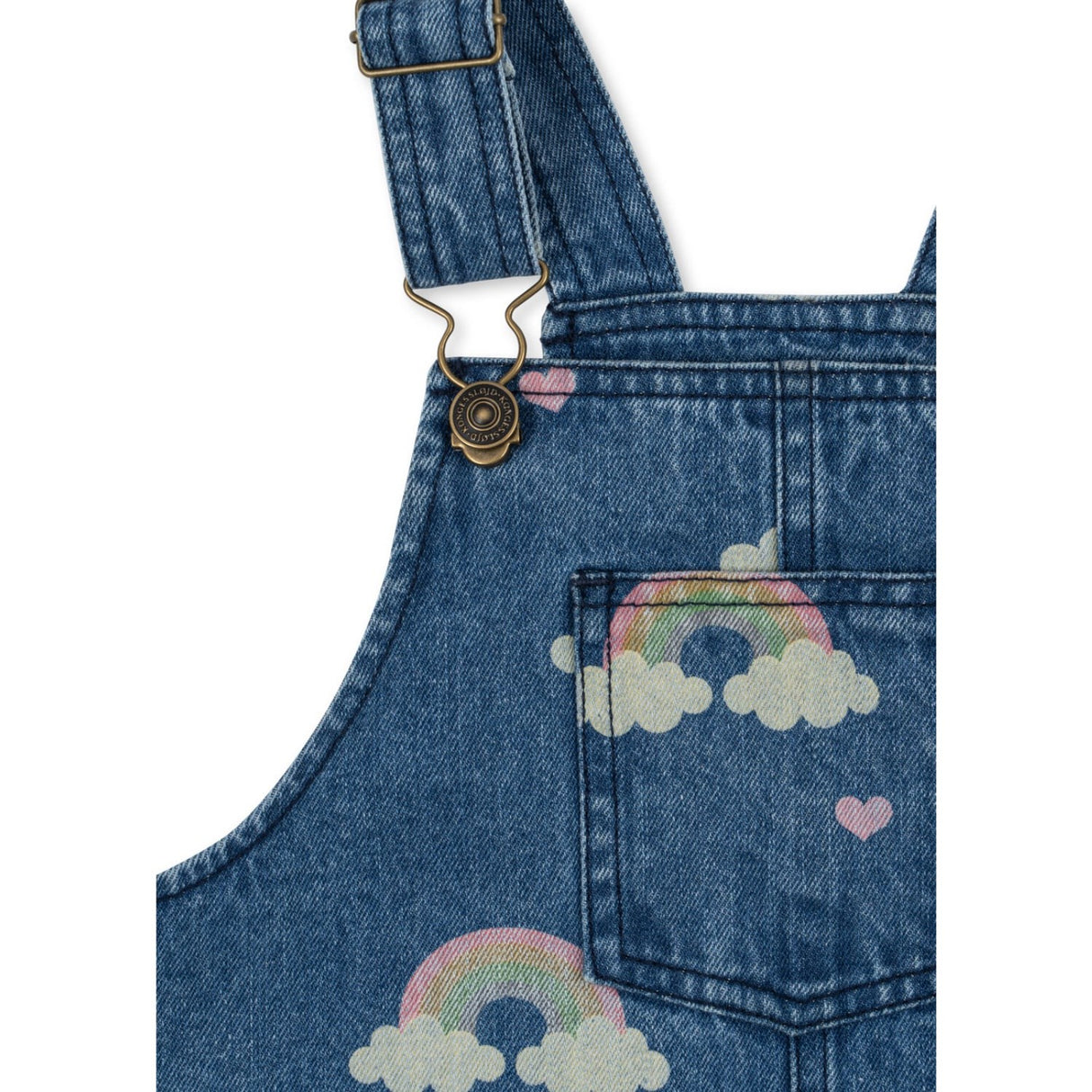 Konges Sløjd Rainbow Magot Overall Kjole Denim GOTS
