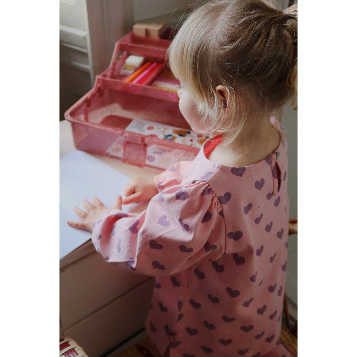 Konges Sløjd Hortensia Coeur Drey Slit Bluse GOTS