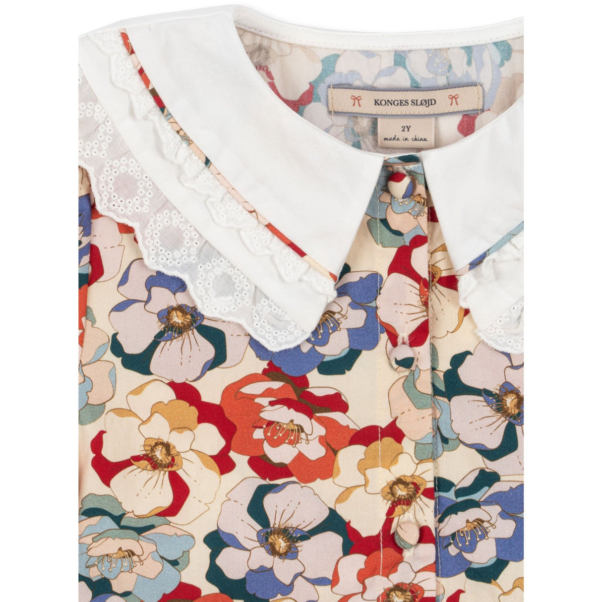 Konges Sløjd La Rosa Coeur Krave Kjole GOTS
