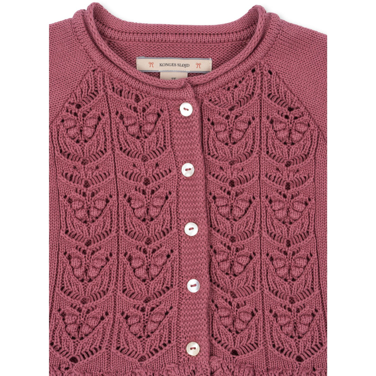Konges Sløjd Deco Rose Cabby Flæse Cardigan GOTS